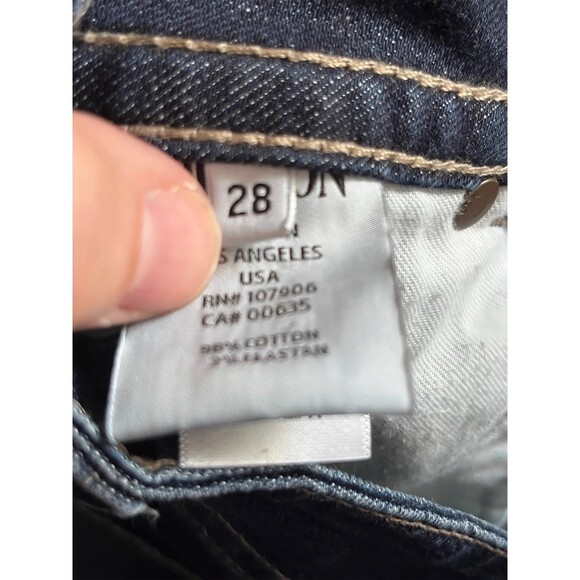 Hudson Jeans Dark Wash Boot Cut Style WM170DHA Color Bro Size 28 - Picture 10 of 11